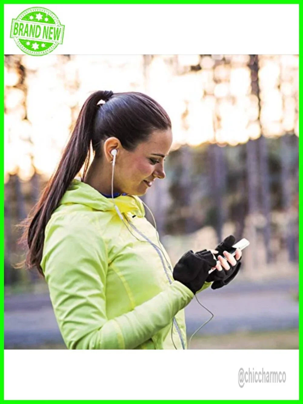 Convertible Fingerless Gloves Mittens with Flap Touch Screen